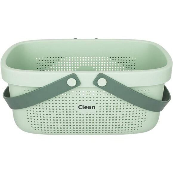 Plastic Shower Caddy Basket with Handle Bathroom Dorm Kitchen Storage Bin - Picture 6 of 7